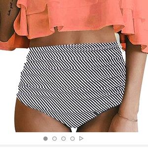 Tempt Me Black and White Swim Bottoms